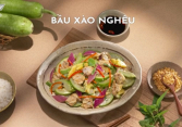 Món ngon mỗi ngày: Bầu xào nghêu
