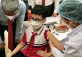Gần 200 trẻ từ 5 - dưới 12 tuổi đầu tiên ở Việt Nam tiêm vaccine phòng COVID-19