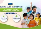 Vinamilk khởi động hành trình trao 1,9 triệu ly sữa cho trẻ em năm 2022