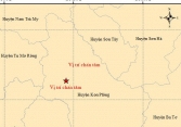 Sáng nay, Kon Tum lại động đất 3,3 độ richter