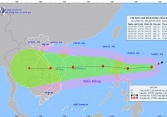 Bão số 4 giật cấp 11, hướng vào Biển Đông