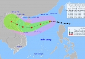 Bão số 6 giật cấp 14 cách quần đảo Hoàng Sa 720km
