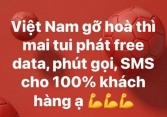 Ăn mừng tuyển Việt Nam hòa Thái Lan, Viettel có miễn phí cuộc gọi, tin nhắn…như đã hứa?
