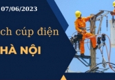 Lịch cúp điện hôm nay tại Hà Nội ngày 07/06/2023