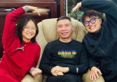 Ngày Tết, con trai đến thăm bố Công Lý, MC Thảo Vân bình luận 1 câu cho thấy đã văn minh còn dạy con quá khéo 