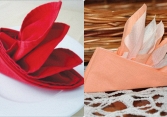Gấp khăn ăn hình chiếc thuyền đẹp cho bàn tiệc sang trọng