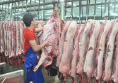Thịt heo mảnh về chợ đầu mối giảm, sức tiêu thụ tốt dần lên