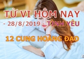 Tử vi tình yêu 12 cung hoàng đạo 28/8/2019: Song Tử đang gặp bão, Xử Nữ hạnh phúc