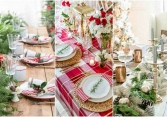 Ấn tượng với cách trang trí bàn tiệc đêm Giáng sinh 