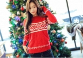 Những mẫu áo len đỏ, trắng và xanh cho mùa Noel 2019