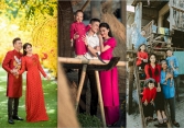 Gia đình nghệ sĩ Việt thay phiên nhau đăng ảnh Tết hạnh phúc