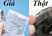 Phân biệt khẩu trang y tế thật và giả?