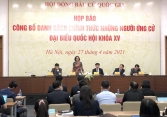 Công bố danh sách 868 người ứng cử đại biểu Quốc hội khóa XV