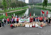 Xanh Việt Nam - Đầu cầu Hà Nội nhặt rác hưởng ứng Ngày Trái Đất (Earth Day) 