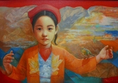 Những sắc màu chiêm nghiệm của Chu Linh Hoàng tại Hanoi Art Connecting lần thứ 6