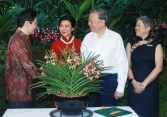 Singapore đặt tên loài hoa lan mới theo tên Tổng Bí thư Tô Lâm và Phu nhân