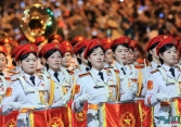 Tổng hợp luyện diễu binh, diễu hành tại Quảng trường Ba Đình chuẩn bị cho ngày lễ trọng đại
