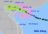 Cập nhật mới nhất: Bão số 11 giật cấp 16, cách Móng Cái khoảng 290 km