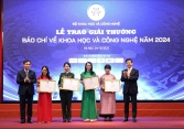 Vinh danh 24 tác phẩm báo chí xuất sắc về khoa học và công nghệ năm 2024, tôn vinh những người “kể chuyện” của tri thức