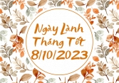 Xem ngày lành tháng tốt 8/10/2023: Đây là một ngày tốt cho rất nhiều việc!