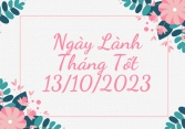 Xem ngày lành tháng tốt 13/10/2023: Nếu có kế hoạch thẩm mỹ, làm đẹp thì nên rời sang ngày khác