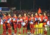 Chùm ảnh: HLV Mai Đức Chung và học trò rạng rỡ ăn mừng HCV SEA Games thứ 2 liên tiếp