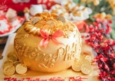 Bội thu nhờ bánh đồng tiền, thỏi vàng cúng khai trương, vía Thần tài