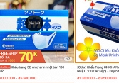 Khẩu trang Nhật bị thổi giá lên 5,5 triệu đồng/hộp