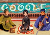 Google Doodle vinh danh ca trù nhân ngày giỗ Tổ nghiệp