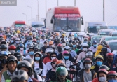 Đường Sài Gòn kẹt xe, ùn tắc từ sáng sớm