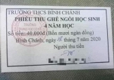 TPHCM yêu cầu trường THCS Bình Chánh trả lại tiền thu ghế ngồi của học sinh