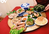 Cận cảnh mâm cỗ cúng rằm tháng Giêng truyền thống của người Hà Nội