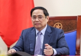 Thủ tướng Phạm Minh Chính điện đàm với chủ tịch Tập đoàn Pfizer.