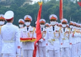 Lễ thượng cờ mừng Quốc khánh ở Lăng Chủ tịch Hồ Chí Minh