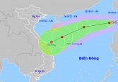 Áp thấp nhiệt đới vào Biển Đông