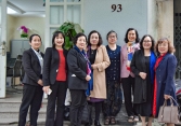 Lãnh đạo Hội Nữ trí thức Việt Nam tới thăm và chúc Tết các đơn vị thành viên