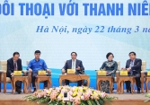 Thủ tướng Phạm Minh Chính đối thoại với thanh niên 63 tỉnh