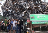 Hiện trường vụ cháy cửa hàng xe điện khiến 3 người tử vong ở Hà Nội
