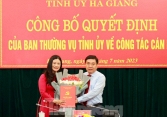 Bà Vương Ngọc Hà được bổ nhiệm giữ chức Trưởng ban Tuyên giáo Tỉnh ủy Hà Giang