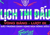 Lịch thi đấu vòng bảng Đấu Trường Danh Vọng mùa Đông 2023 mới nhất