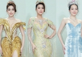 Thảm đỏ chung khảo Miss Grand Vietnam 2023: Thiên Ân và một nàng Hậu như chị em sinh đôi, Thanh Thủy bị váy 'dìm' dáng