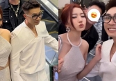 Huyền 204 lên đồ cắt xẻ táo bạo nắm tay chồng thiếu gia lọt tầm ngắm cam thường