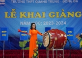Lễ khai giảng tại trường THPT Quang Trung, Hà Nội: Đơn giản và nhiều đổi mới