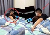 Về nhà thấy chồng nằm ôm “gái lạ” trên giường, vợ định chụp lại bằng chứng thì giật mình trước cảnh này