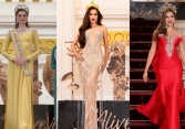 Thảm đỏ lễ trao sash Miss Grand International 2023: Lê Hoàng Phương diện váy xuyên thấu, Hoa hậu đẹp nhất thế giới khoe dáng với áo dài