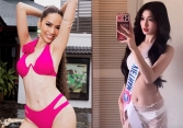 Cực 'nóng' hình ảnh Phương Nhi và Hoàng Phương diện bikini ở hai cuộc thi quốc tế: Thần thái hoàn toàn đối lập
