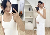 Trương Mỹ Nhân khoe bụng bầu to vượt mặt, nhan sắc ở những tháng cuối thai kỳ gây chú ý