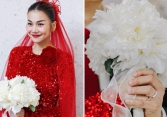 Hoa cầm tay mang ý nghĩa vương giả trong ngày vui Thanh Hằng và chồng nhạc trưởng: Giá tiền gây tò mò!