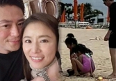 Vợ chồng Lâm Tâm Như đưa con gái đi du lịch, Hoắc Kiến Hoa ghi điểm với hành động này