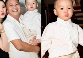 Bảo Thy quên làm một điều trong sinh nhật con trai, nhóc tỳ đáng yêu giống 'y khuôn đúc' với ông xã doanh nhân